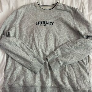 Hurley Men's Light Gray Crewneck Sweater